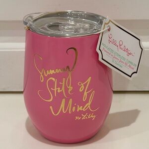 NWT Lilly Pulitzer Sunny State of Mind 12 Oz Stemless Insulated Tumbler